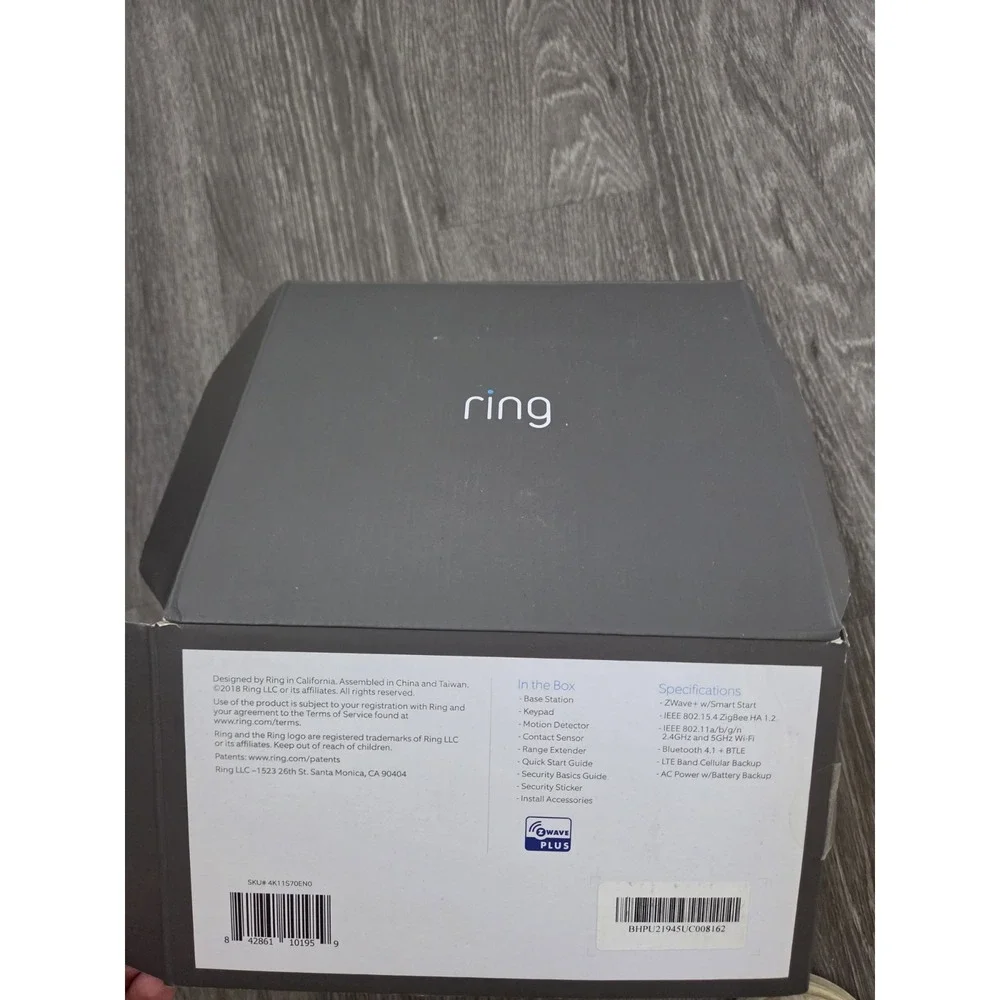 NEW IN OPEN BOX * Ring Alarm 5 Piece Kit (1st Gen) Home Security System